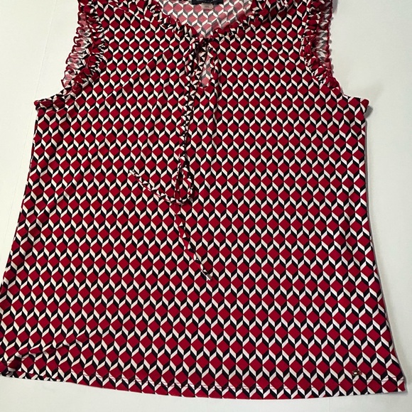 Tommy Hilfiger women’s size large, sleeveless,‎ geometric, print, blouse - Picture 12 of 12